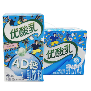 伊利优酸乳ad钙250ml*24盒酸牛奶整箱 学生成人牛奶早餐奶饮料