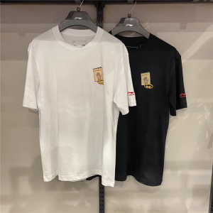 李宁正品2022男旷世奇才悟空纯棉印花时尚透气潮宽松t恤衫ahss635