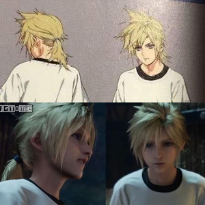 墨染青丝假发定制最终幻想7克劳德幼年cos假发一件起定做各种假毛