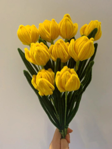 小红书同款加密扭扭棒郁金香花束diy材料包防绒花手工少女心玩具