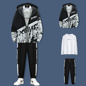 男外套冬韩版潮流套装学生