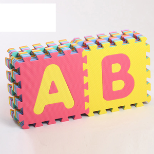 美临家环保家用拼图地垫 卧室卡通字母泡沫地垫26片一套