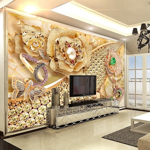 钻石画电视背景墙