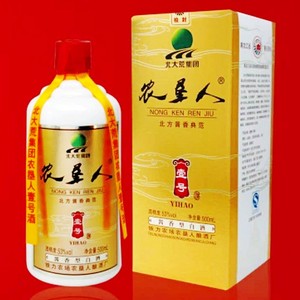 6瓶装农垦人白酒 壹号 酱香型53度500毫升 北大荒铁力农场