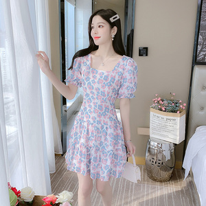 20-25岁女装裙子夏季新款女装雪纺连衣裙女碎花裙子薄款学生春裙