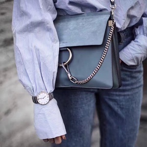 夏欢乐颂2曲筱绡关雎尔关关ins网红同款包faye链条圆环包单肩包女