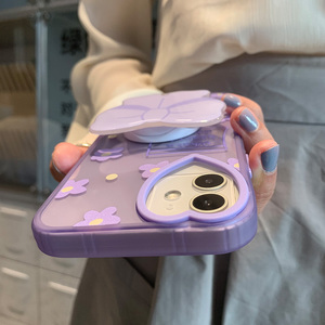 苹果x手机壳带支架创意