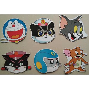 黑猫警长表演头饰幼儿园儿童游戏叮当猫卡通动画扮演黑猫老鼠面具
