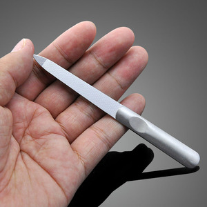 美甲工具锉刀不锈钢双面修脚指甲锉片打磨条修甲磨砂条磨甲器