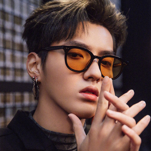 吴亦凡同款gm墨镜男2020新款潮街拍时尚网红黄色太阳镜女高街眼镜