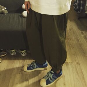 BTTJOB x Washed Cotton 宽松裤#冠希灰军绿长裤# pants#斜纹布