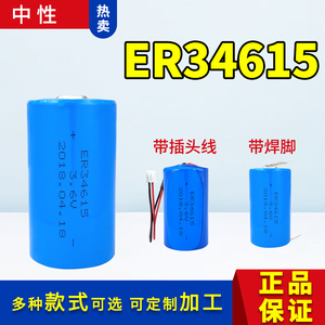 原装D/er34615 3.6v 定制智能物联网PLC设备燃气表流量计锂亚电池
