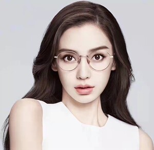 防蓝光可配近视眼镜女超轻圆框复古玳瑁豹纹色大脸眼镜架杨颖同款