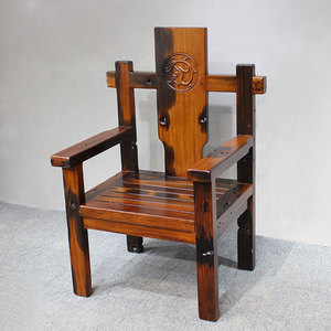00onlyonecarpenter淘宝老船木椅子中式靠背椅实木餐桌椅凳家用复古