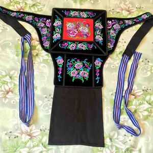 传统老式背带贵州四川重庆名族风传统背婴儿背带特色刺绣背扇背巾