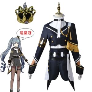 世界计划缤纷舞台初音未来军装 cos服 live服 lolita套装miku现货