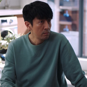 完美伴侣张鲁一孙磊同款蓝青色长袖圆领卫衣套头宽松简约休闲男女