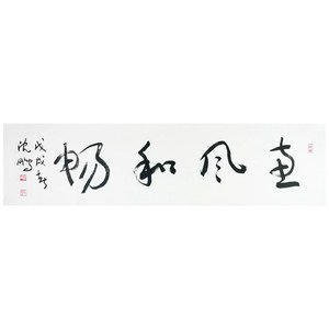 沈鹏书法字画惠风和畅四尺横幅草书宣纸手写毛笔字画赠书画册包邮