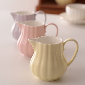 陶瓷小奶壶奶罐奶缸奶杯可微波炉咖啡引流壶奶盅公道杯分茶器茶海