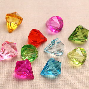 小号钻石吊坠亚克力散珠diy手工串珠材料仿水晶吊坠门帘珠一斤装
