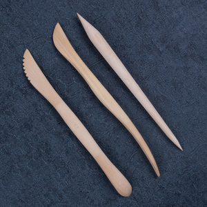 日本padico帕蒂格木柄雕塑刀泥塑刀套装美国黏土nsp精雕怪物油泥