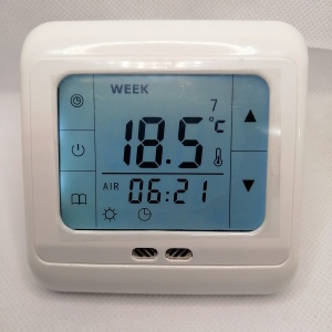 电地暖温控器电采暖控制器液晶显示温度面板壁挂炉热水器开关双控