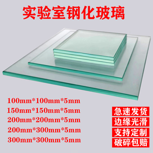 实验室专用钢化玻璃板定制小玻璃片高透玻璃小尺寸耐高温玻璃垫板