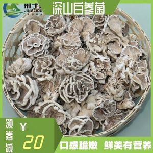 白参菌500g包邮优选品质裂褶菌干货雪莲菌南召宝天曼荆子垛牌特产