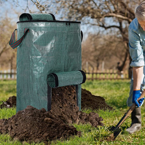 堆肥沤肥袋发酵落叶杂草有机肥袋可密封发酵堆肥双向拉链带取肥口