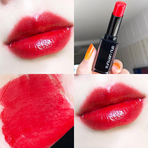 仅试用适合橄榄皮的水红色口红 植村秀口红小黑方lsrd163