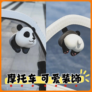 龙嘉维多利亚150si加改装个性创意熊猫凯迪拉克马里奥装饰品配件