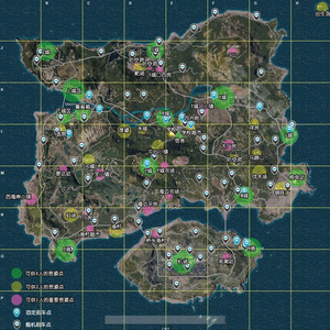 绝地求生游戏沙漠地图高清海报宿舍网吧自粘壁纸墙贴吃鸡辅助周边