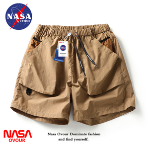 NASA联名潮牌立体口袋宽松工装短裤男夏季百搭休闲运动大兜五分裤
