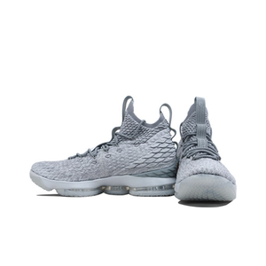 耐克nike lebron 15 lbj詹姆斯15 男子实战篮球鞋灰金 897649-005