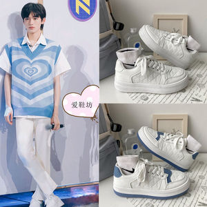 时代少年团宋亚轩同款刘耀文百搭小白鞋女可爱松糕底日常休闲单鞋