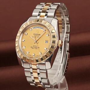 00帝舵男表tudor 18k金钢日期自动机械手表男瑞士正品无保留价9.