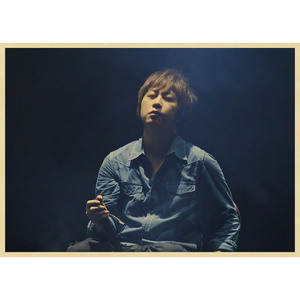 墙画餐厅客厅海报纸五月天海报复古牛皮纸海报画学生 阿信 怪兽