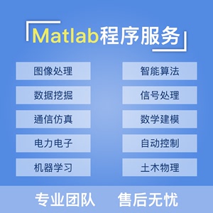 matlab程序代编写代码帮做仿真数学建模设计画图机器学习信号图像