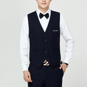 韩版潮修身西装马甲男士英伦西服背心休闲职业马夹新郎伴郎马甲