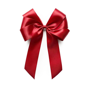 17cm/20cm大号蝴蝶结成品-缎带丝带配件礼品礼物盒包装装饰酒红色
