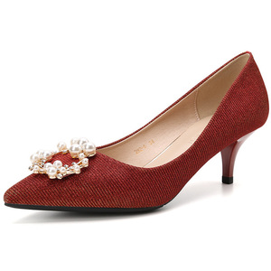 【婚鞋女2019新款红色婚纱新娘鞋】婚鞋女2019新款红色婚纱新娘鞋品牌