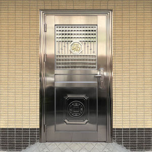 304不锈钢门单门农村进户大门户外乡村阳台庭院家用防盗入户门