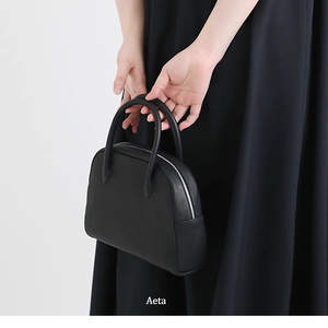 日本代购 小众设计师品牌Aeta波士顿包 手提包斜挎包大容量真皮潮