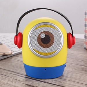 可爱卡通公仔小黄人无线蓝牙音箱插卡音响儿童迷你便携mp3播放器