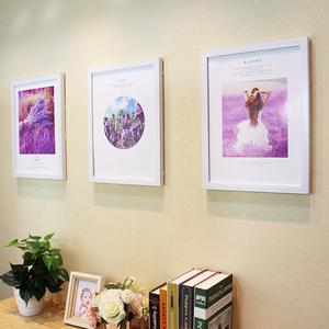 3连画 照片墙画框 三个16寸相框 高分子现代组合三联画十六寸套装