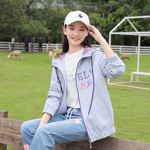 外套女初中学生春秋季甜美宽松休闲12-17岁少女春秋装上衣夹克衫