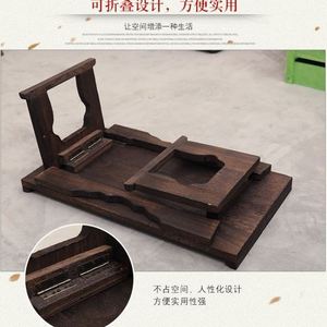 中式禅意茶桌可折叠烧桐木飘窗桌国学日式号地台桌实木榻榻米茶几