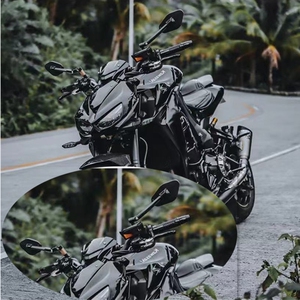 适用川崎z400/z650z900/z1000/r改装铝合金后视镜rs反光镜倒车镜