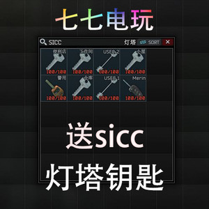 逃离塔科夫灯塔钥匙全套 送sicc钥匙包 新地图海岸线储备站钥匙