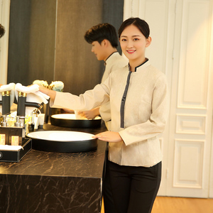 客房保洁员工作服酒店餐厅餐饮饭店物业ktv酒吧保洁阿姨长袖套装